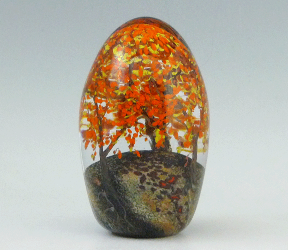 Cathy Richardson - Blown Glass Fall Trees